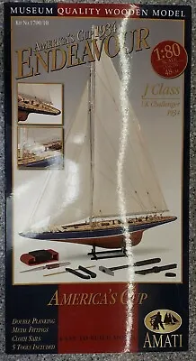 $121.99 • Buy America's Cup 1934 Endeavour 1:80 Scale 48cm Wooden Model #1700/10 Amati