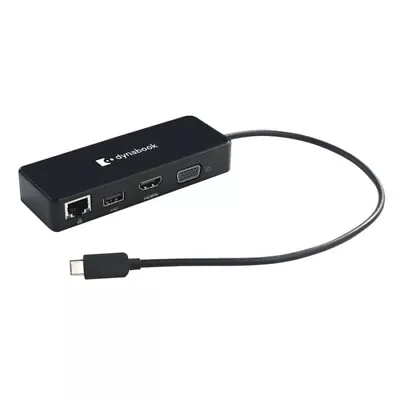 $64.99 • Buy Toshiba DYNABOOK USB-C 3.1 (Type-C) To HDMI VGA LAN USB Travel Adapter Hub