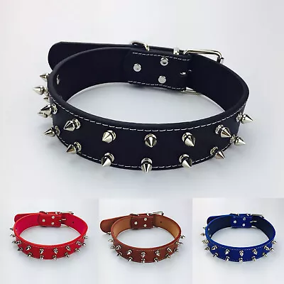 Pet Rivet Collar Dog Collar Crystal Studded Pet Collar For Small Medium Dog Usa • $13.52