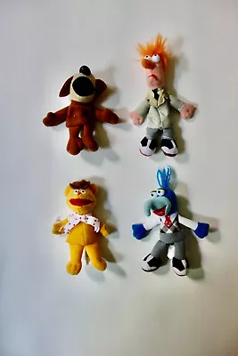 Set Of 4 The Muppets Finger Puppets 4” Fozzie Gonzo Beaker Starbucks Coffee • $19.95