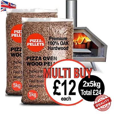 Premium Pizza Pellets 100%Oak 5kg 10kg 15kgMAXPack - Pellet Pizza Ovens Ooni Etc • £24