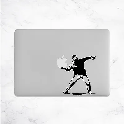 £3.59 • Buy Banksy Flower Thrower Decal For Macbook Pro Sticker Vinyl Laptop Mac Notebook 13