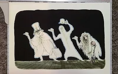 Haunted Mansion  Hitchhiking Ghosts  Concept Art Marc Davis Reprint 18  X 24  • $30