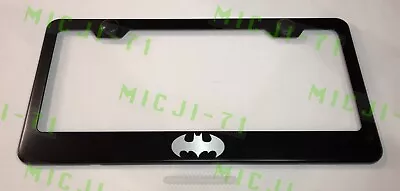 Batman Superhero Stainless Steel License Plate Frame Rust Free W/ Bolt Caps • $11.99