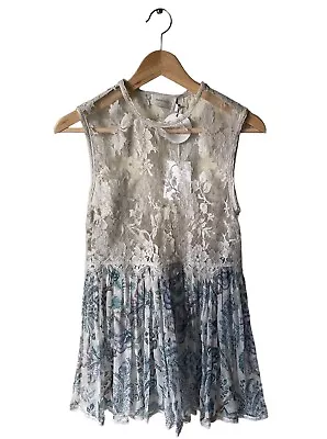 Women’s Zimmermann ‘Adorn’ Lace Top Size 0 • $100