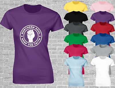 Northern Soul Ladies T Shirt Cool Music Design Ska Soul Music Old School Top • £7.99