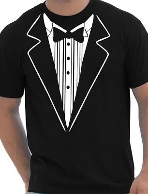 Tuxedo Fancy Dress Funny Mens T-Shirt Size S-XXL • £7.50