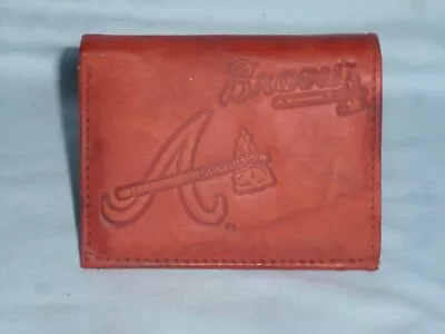 ATLANTA BRAVES   Leather TriFold Wallet   NEW  Ltb Z Lw  --z • $7.21