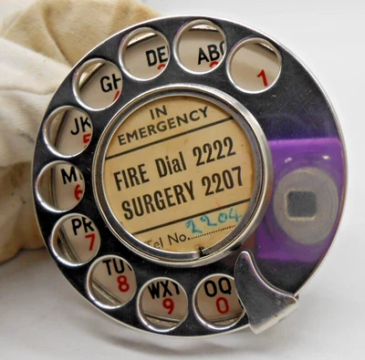 £39 • Buy VINTAGE BAKELITE GPO TELEPHONE DIAL No 10 - (1940)