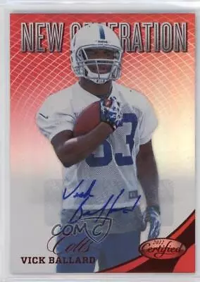 2012 Certified New Generation Mirror Red Signatures Vick Ballard Rookie Auto RC • $2.82