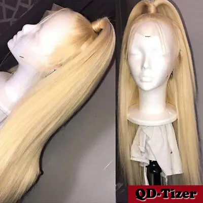 $35.18 • Buy Women's 613 Blonde Hair Synthetic Lace Front Wigs Heat Resistant Long Straight