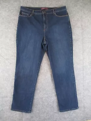 Gloria Vanderbilt Jeans Womens 18 Blue Denim AMANDA High Rise Retro 36x30 • $13.55