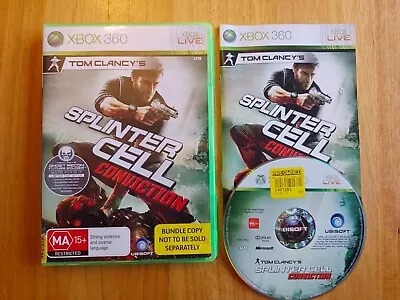 Tom Clancy’s Splinter Cell Conviction + Manual - Xbox 360 - Tested & Working! • $9.95