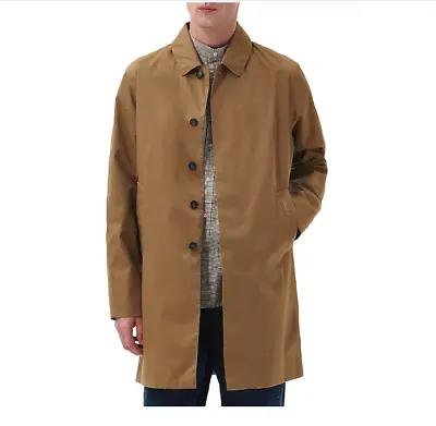 The BARBOUR LORDEN Waterproof Car Jacket Sand/Forest Mist MSRP$360 Great Reviews • $209.35