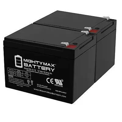 Mighty Max 2 Pack - 12V 12AH Replacement Battery For Pride Mobility GoGo Scooter • $54.99