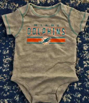 Licensed Miami Dolphins Baby Bodysuit One Piece NFL New Pick Your Size • $8.99