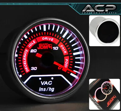 52MM Vacuum Gauge Meter Auto Pointer For 300ZX 240SX R32 R33 R34 R35 G35 G37 S13 • $18.99