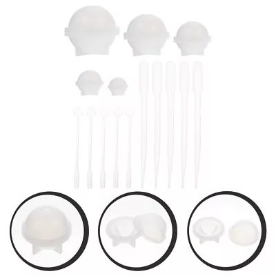 Pendant Mold Candle Wax Ball Mould Round Molds Silicone • £10.48