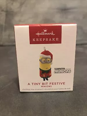 Hallmark Keepsake Minions: A Tiny Bit Festive Miniature Ornament 2022 • $10.75