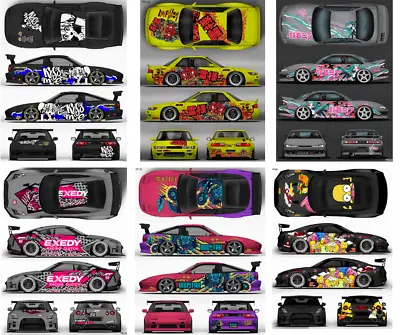 RC Car Body Shell Sticker Decal Livery Set 1/10 Drift Car - 50+ Designs!! UK • £24.99