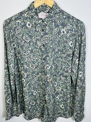 Country Collections Liberty Style Print Shirt Size 14 Long Sleeves • £15