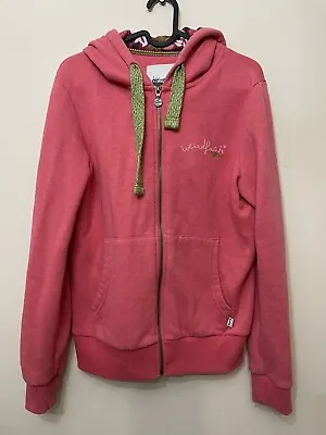 £12 • Buy Weird Fish Womens Hoodie Pink Full Zip Embroidered Size 10