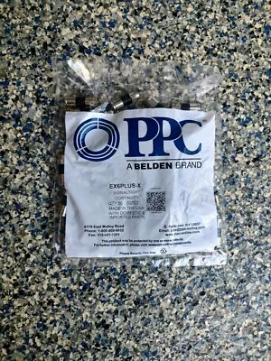 Ppc Belden 1000 Ex6plus -x Cable Rg6 Coax Compression Fittings Connectors • $115