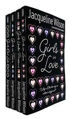 Girls Series 4 Books Collection Set By Jacqueline Wilson Girls In LoveTears • £12.95