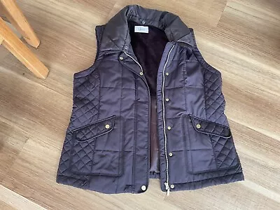 Ladies Brown Body Warmer Gilet Size 16 M&S  • £10