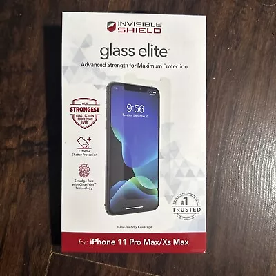 ZAGG INVISIBLE SHIELD GLASS ELITE FOR IPHONE 11 PRO MAX/Xs MAX • $9.99