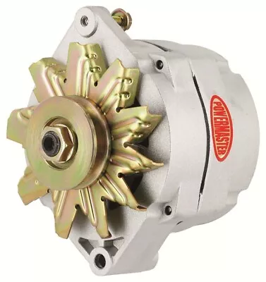 Powermaster 8002 GM Street Race Alternator Chevy Natural 100A 1V Pulley 1/3 Wire • $134.95