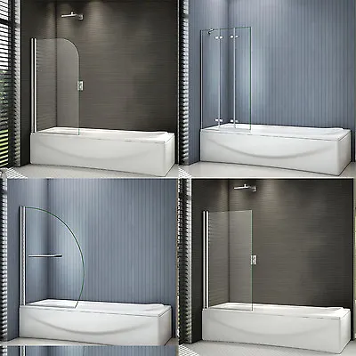 £82 • Buy Folding Hinged / Square /Curved Pivot Shower Bath Screen Door Panel Glass 8/6 Mm