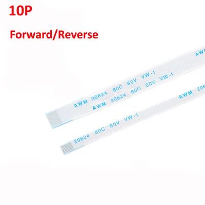 10 Pin FFC/FPC Flexible Flat Ribbon Cable Forward/Reverse Pitch 0.5mm/1.0mm • $1.29
