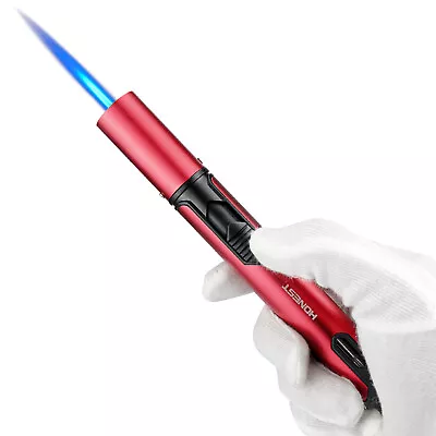 Blow Torch Butane Jet Flame Lighter Refillable Cooking Kitchen BBQ Windproof • $14.99