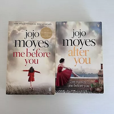 2x Jojo Moyes Me Before You & After You Chic Lit Women's Fiction Paperback Lot  • $17.90