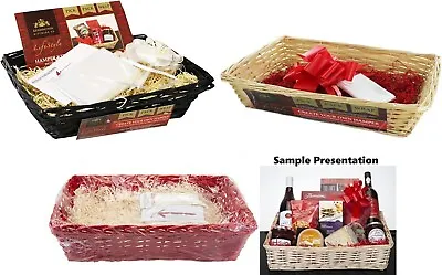 Make Your Own Gift Hamper Kit Empty Christmas Xmas Cellophane Bow Wood Wool Box • £6.99