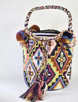 Wayuu Colombian Mochila Bag Fine Traditional Hand Woven Handcraft Authentic! • $49.90