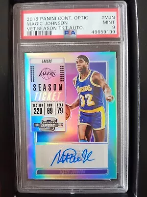 2018 Panini Contenders Optic Magic Johnson Vet Season Ticket Auto • $80