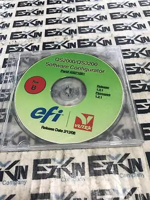 EFI Vutek 45071091 QS2000-QS3200 Software Configurator Rev.B  • $37.80