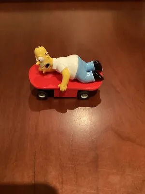 Micro Scalextric THE SIMPSONS - Homer Simpson Skateboard Working 1:64 • £9.95