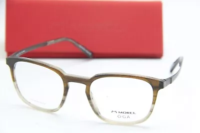 New Morel Oga 10161o Mm11 Brown Bronze Grey Authentic Eyeglasses W/case 51-21 • $132.61