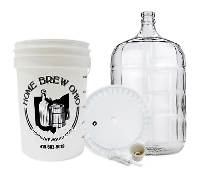 Home Brew Ohio Five Gallon Primary And Secondary Fermentation Set-Up (5 Gallon • $89.99