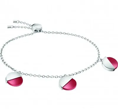 £44 • Buy Calvin Klein Silver Tone Red Spicy Bracelet Bn