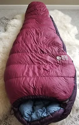 MOUNTAIN HARDWEAR Bishop Pass 650 DOWN 0 Degree Women's SLEEPING BAG 82x31 • $179.99