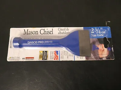 NEW Dasco Pro 335-0 2-3/4 W In. Blade High Carbon Steel Mason Chisel 7-1/2 L In. • $18