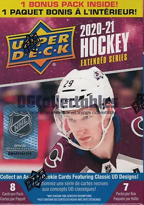 2020-21 Upper Deck Extended Series Nhl Ice Hockey Sealed 7-pack Blaster Box New! • $49.95