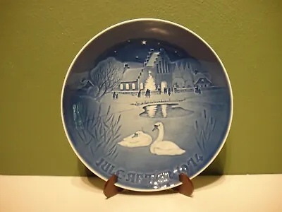 Retired B&G Bing Grondahl COPENHAGEN 1974 Christmas Plate - No Box No Paperwork • $8.09