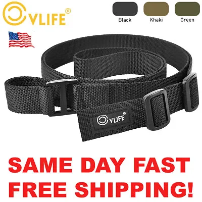 Two 2 Point Rifle Sling Nylon Tactical Gun Sling Adjustable Strap With Fast Loop • $9.39