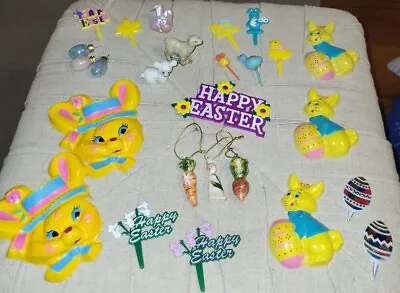 Vintage Easter Lot~Decorations & Ornaments Piks Cake Toppers  • $24.99