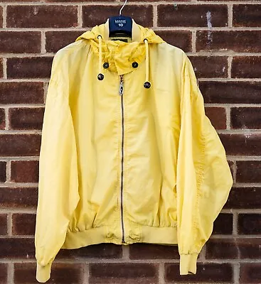 Boneville Massimo Osti Hooded Bomber Jacket Yellow Vintage Jacket • £160